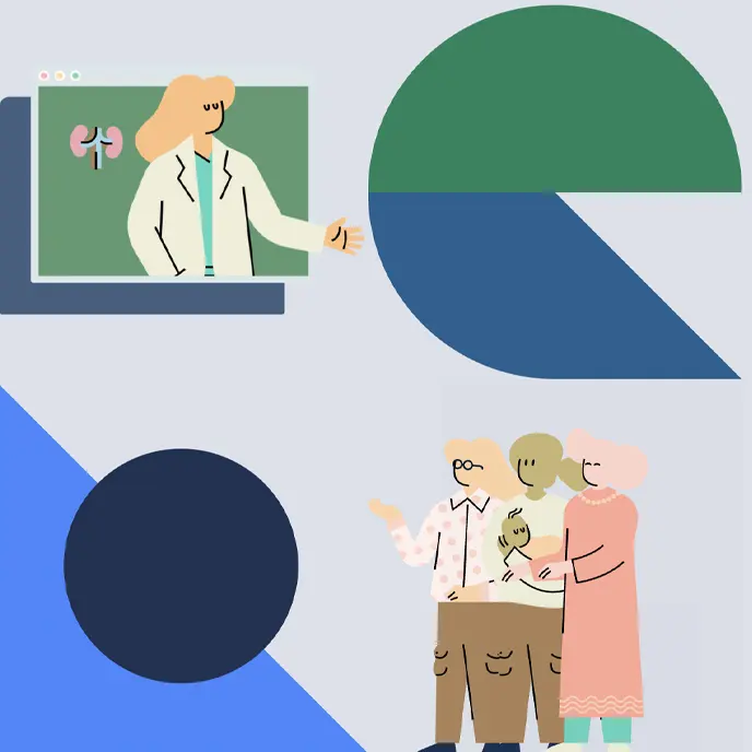 Ilustración de diagnóstico médico